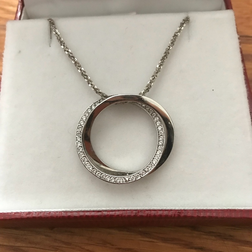 💜💜💜Silver Circle Necklace